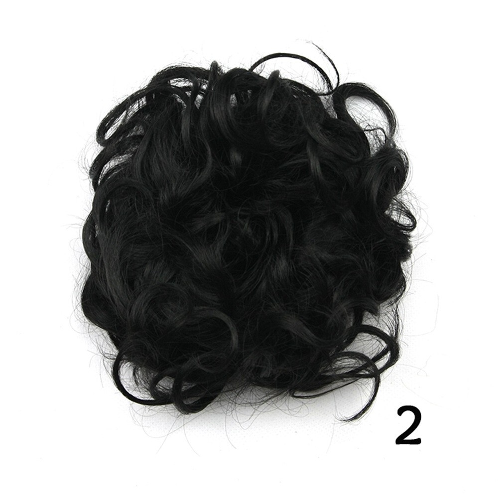 Messy Curly Bun Hairpieces for Women Synthetic Scrunchies Curls Ponytail Chignon