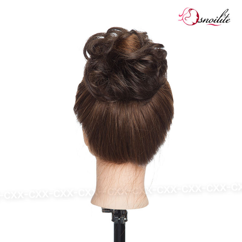 Real 100% Human Hair Messy Bun Scrunchie Piece Clip In Extensions Ponytail Cover