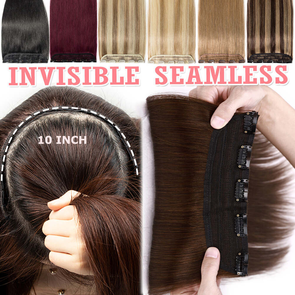 One Piece 100% Real Clip In Remy Human Hair Extensions Highlight 3/4 Full Head F