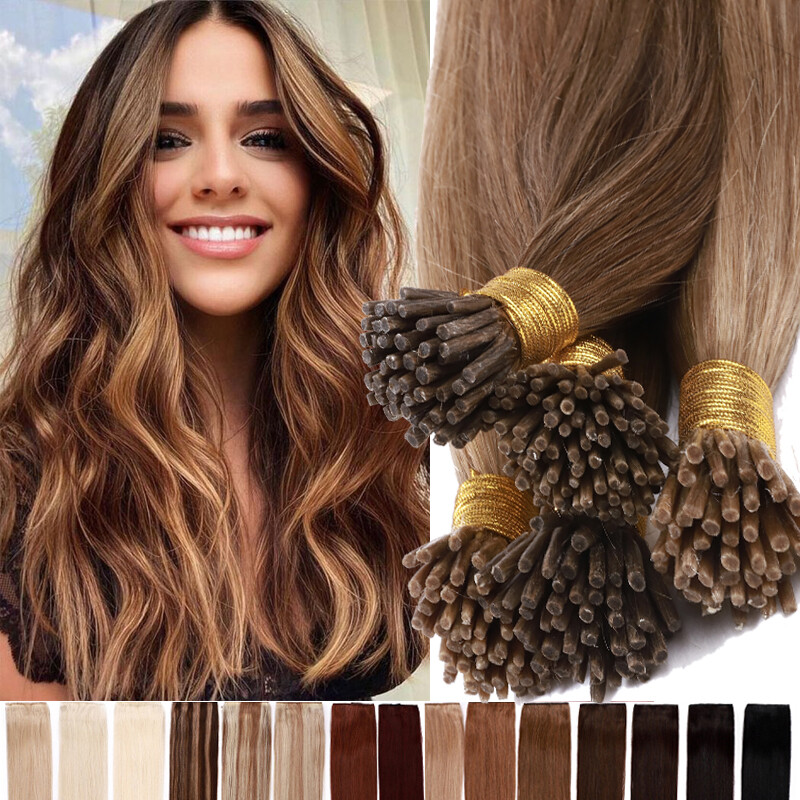 I-Tip Stick 100% Remy Human Hair Extensions Pre Bonded Keratin Fusion Thick 0.5g