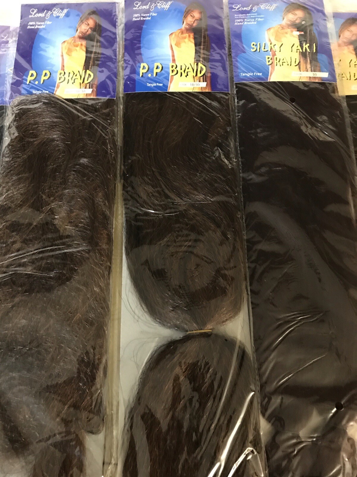 Lot Of 9 Lord & Cliff Yaky Ponytail Mixed 2PCS Braid 100% Nuron Fiber See Colors