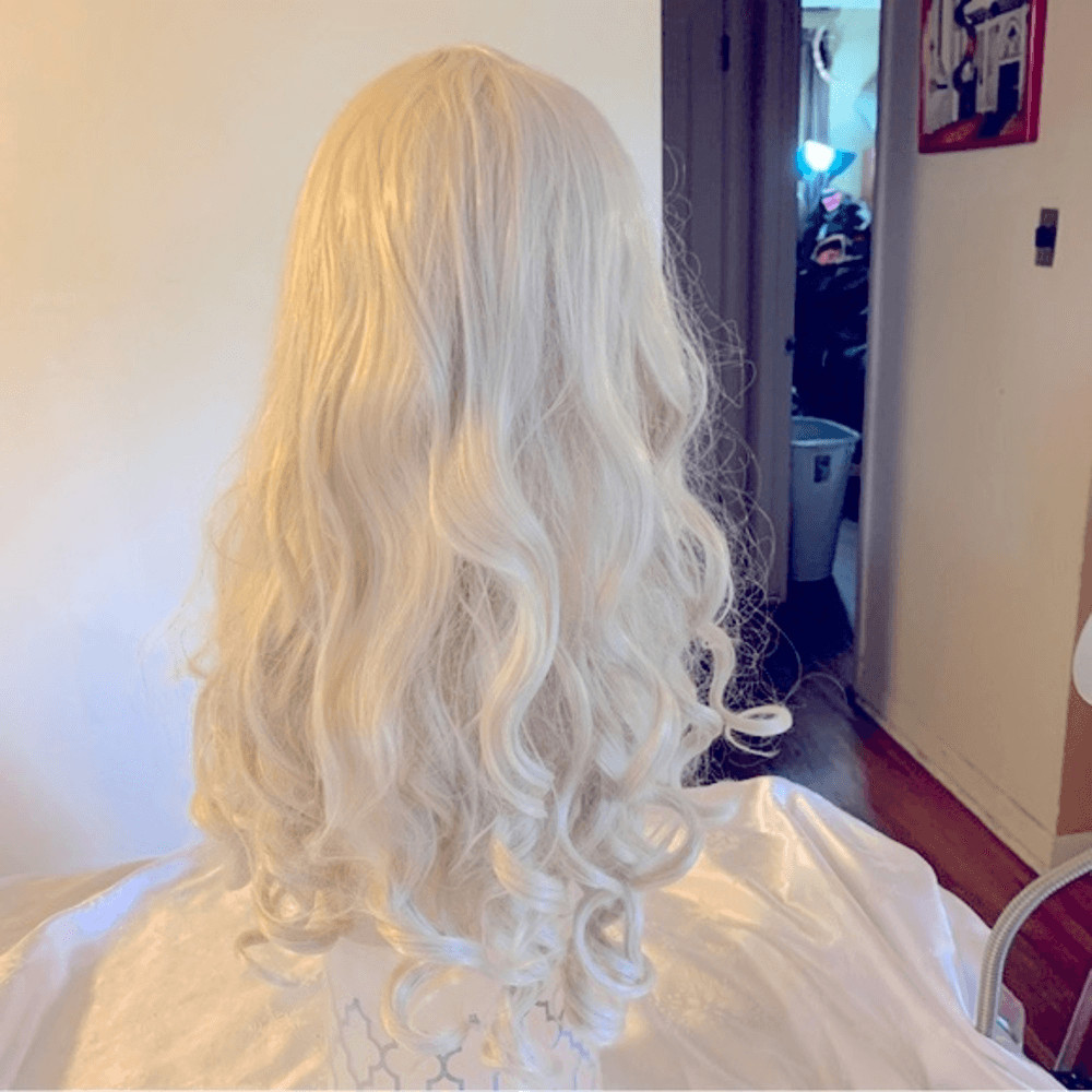 Wig Cosplay Miss U Hair XL Blonde Curls Adjustable Straps Gorgeous