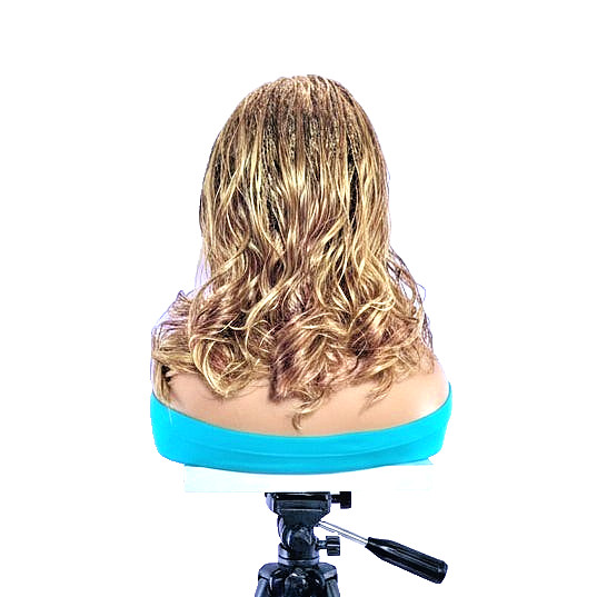 Braided Wig. Knotless Braids with Curly Ends. Full Lace with Baby Hair