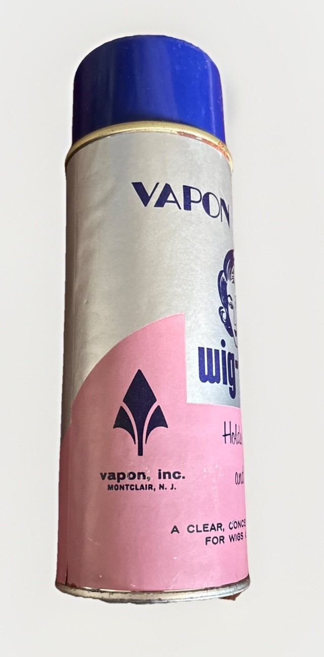 VTG Rare FULL 60’s Vapon Wig Spray Aerosol CAN w CAP Made USA 14 Oz