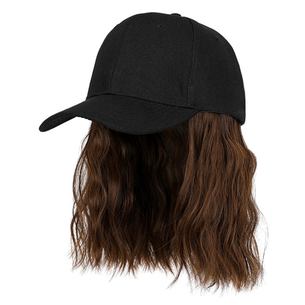 Women Baseball Cap Hat Wig Hairpiece with Short Curly Casual Daily Wear Dating