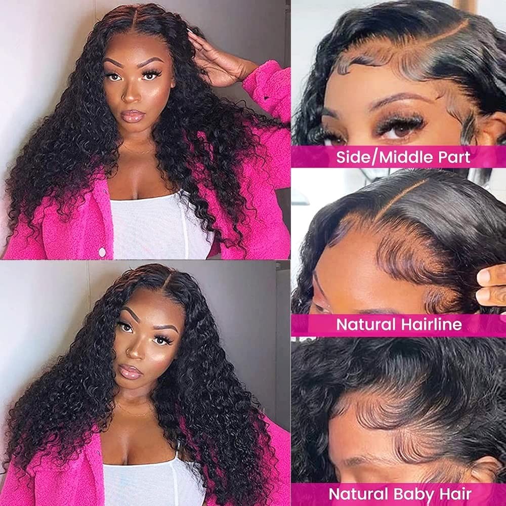 Brazilian Water Wave Virgin Human Hair 13×4 Ear to Ear Lace Frontal Hair Closure