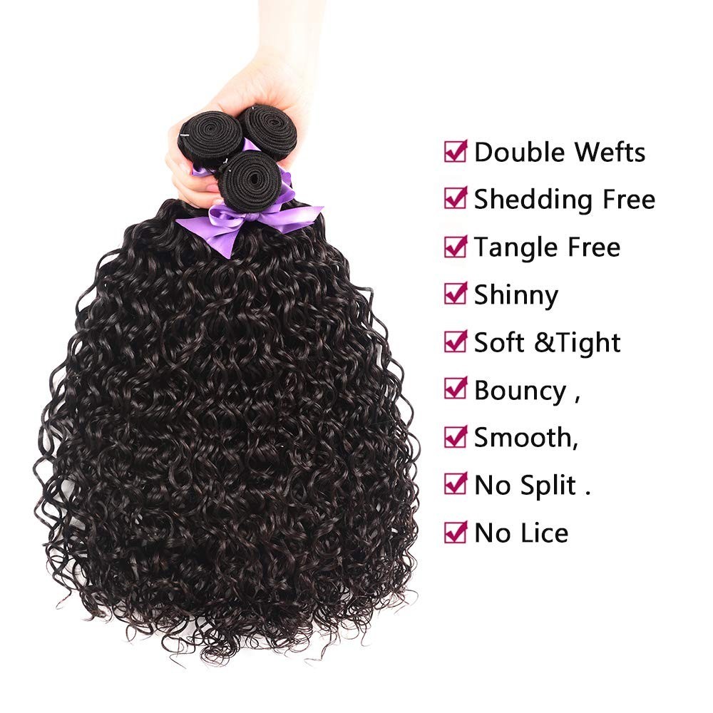 Brazilian Virgin Water Wave Human Hair Bundle Set