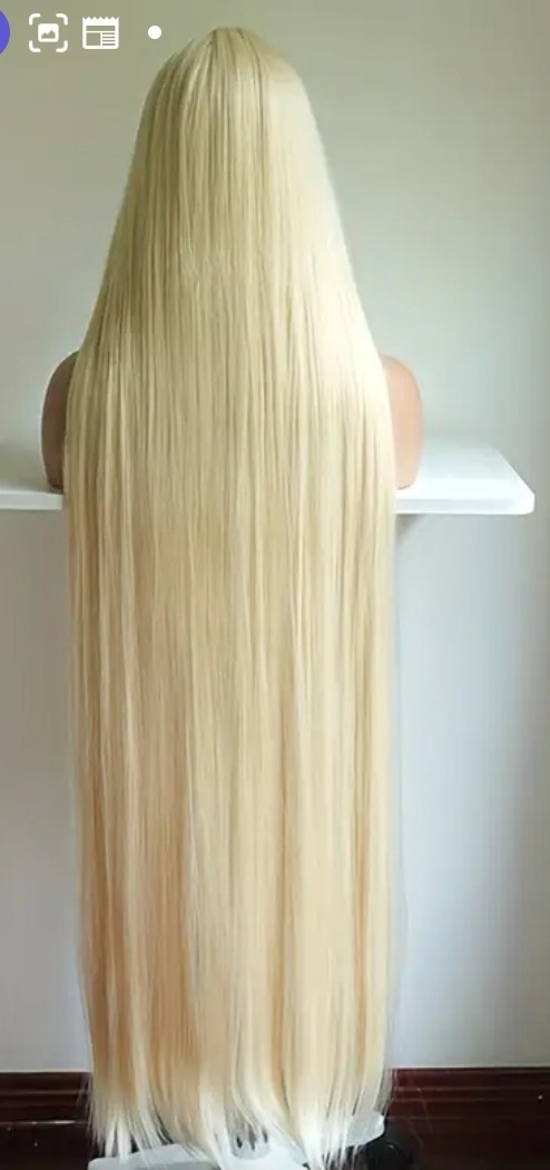 Blonde Hair Wig – Unisex : 32 – 48 In. Sealed Unopened.