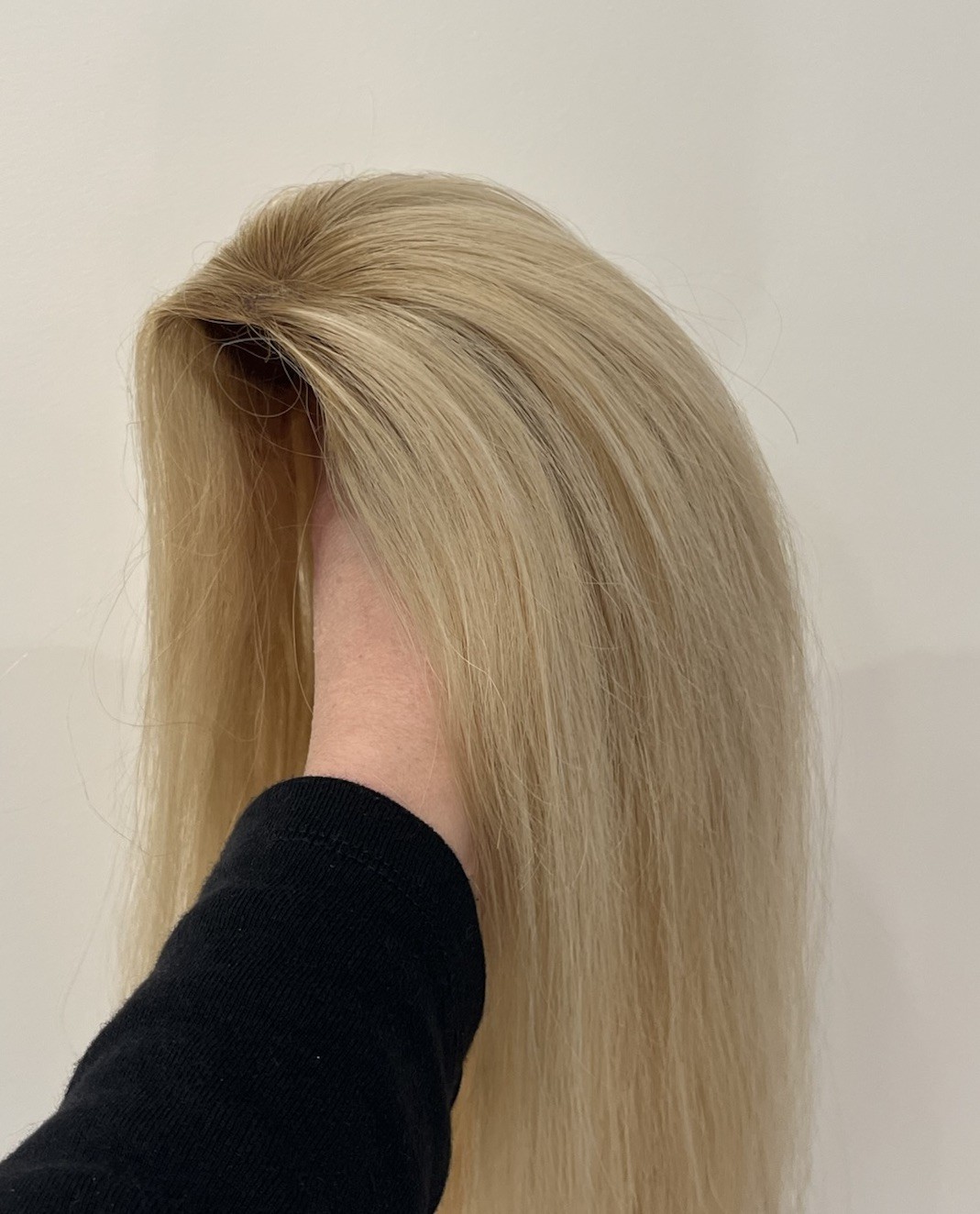HaloCouture Fall Topper Rooted Color 1424 Medium Warm Blonde w/ Blonde Highlight