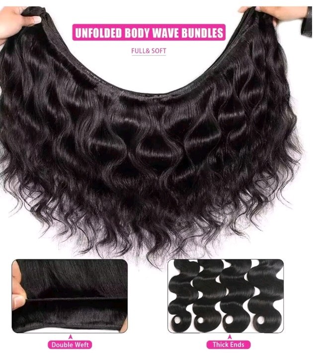 16A Raw Human Hair Bundles 18 20 22 24 Body Wave