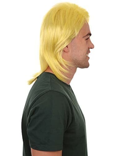 Tokyo Style Yellow Asian Halloween Wig | Premium Breathable Capless Cap HM-265