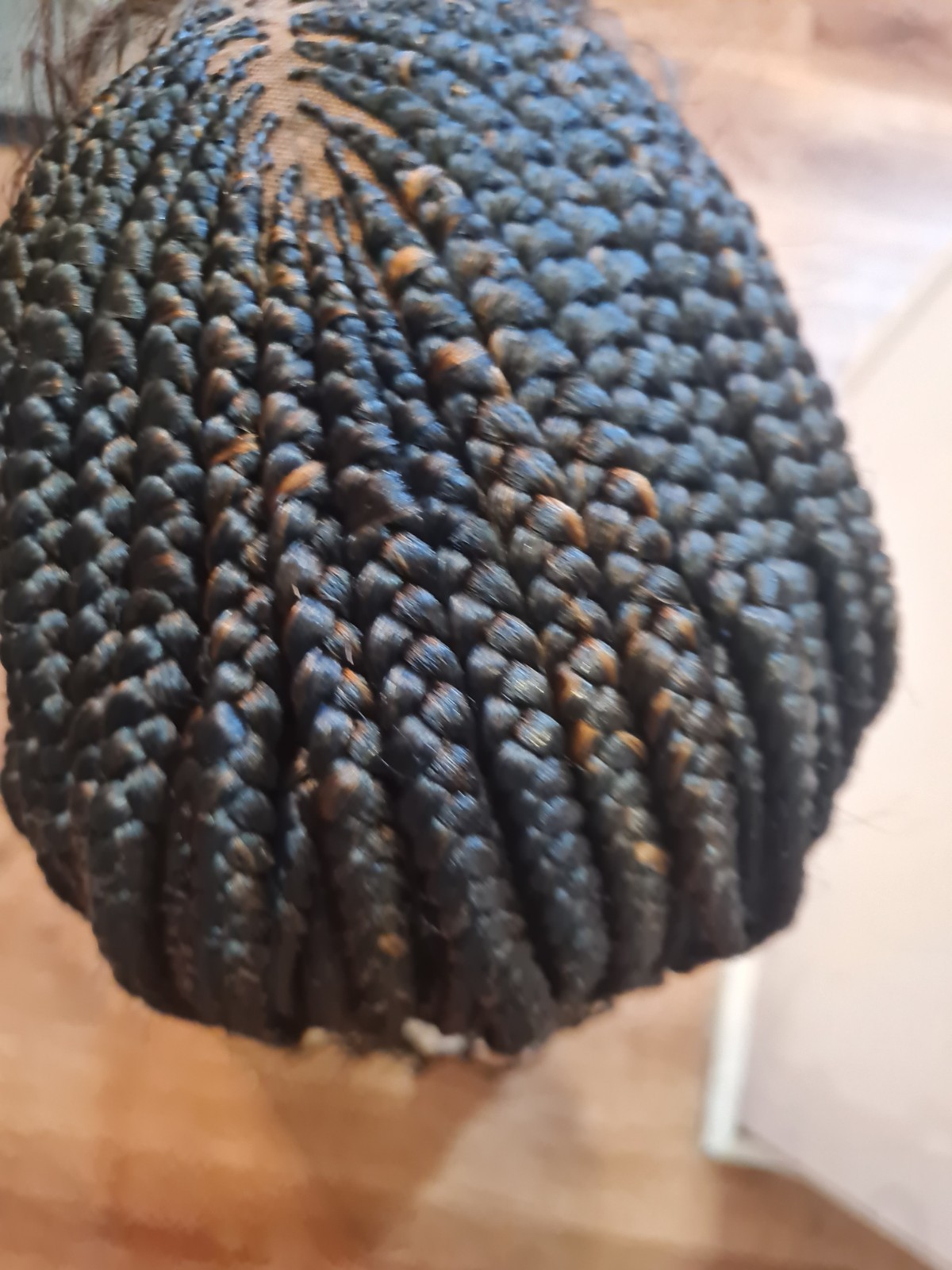 Braided Wig For Black Women Cornrow Braids Lace Front Synthetic Fiber