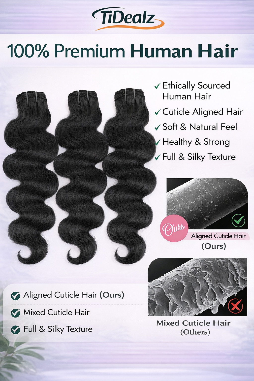 16 Inch Body Wave Clip-In Human Hair Extensions – 1B Natural Black Brazilian Rem