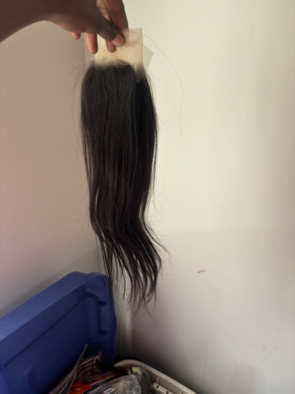 Human Hair Lace Hair Extension Straight 21-30in Black 1 Piece Women Adult