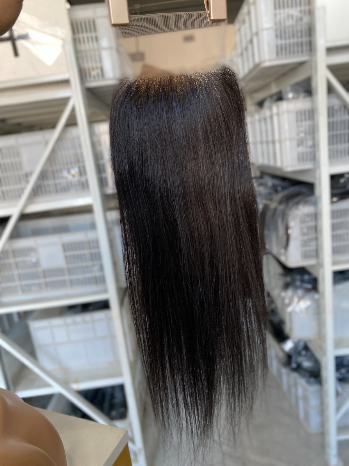 Selling! 100% Human Hair 14inch 4×4 Lace Closure Natural Black As Picture