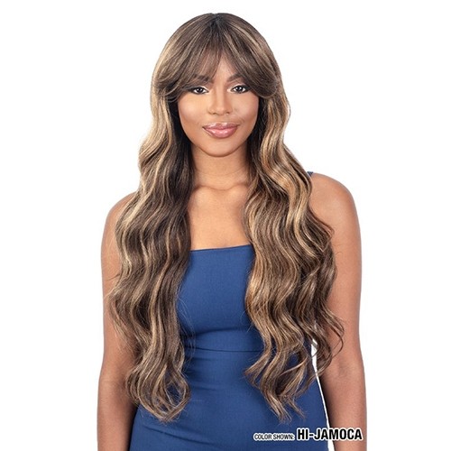 Loose wave with Curtain bang style – 014 LITE WIG