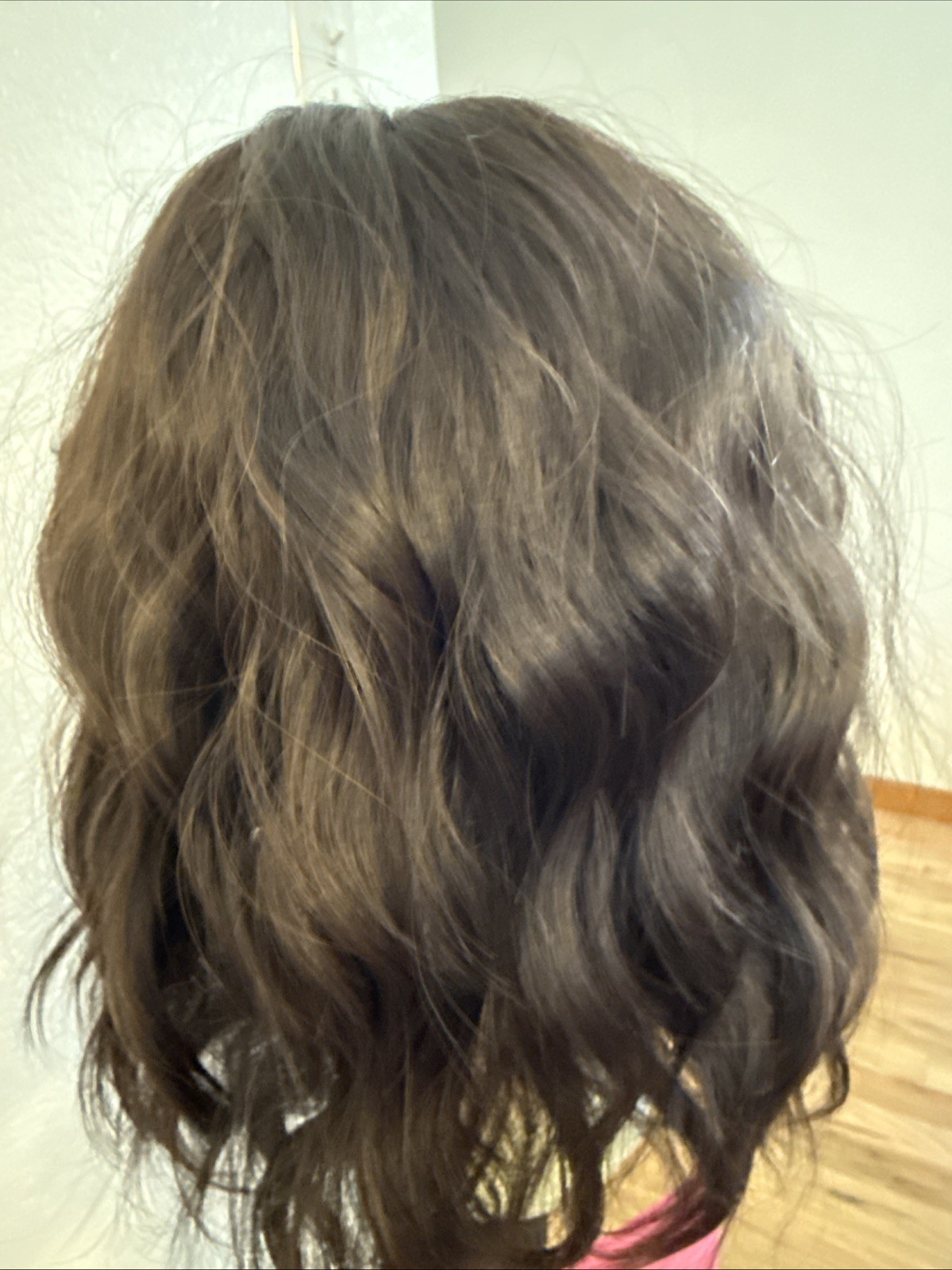 685A Women’s Wig 14 Inch Dark Brown Topper With Five Clips Very Soft