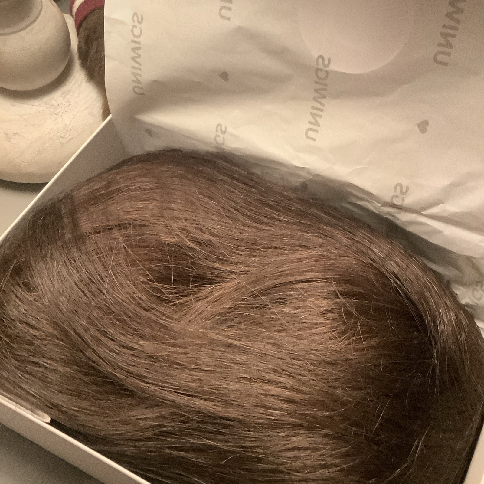 Human Hair Wig Lace Cap 23” UNIWIGS Alexandra 14” Length Density 130%