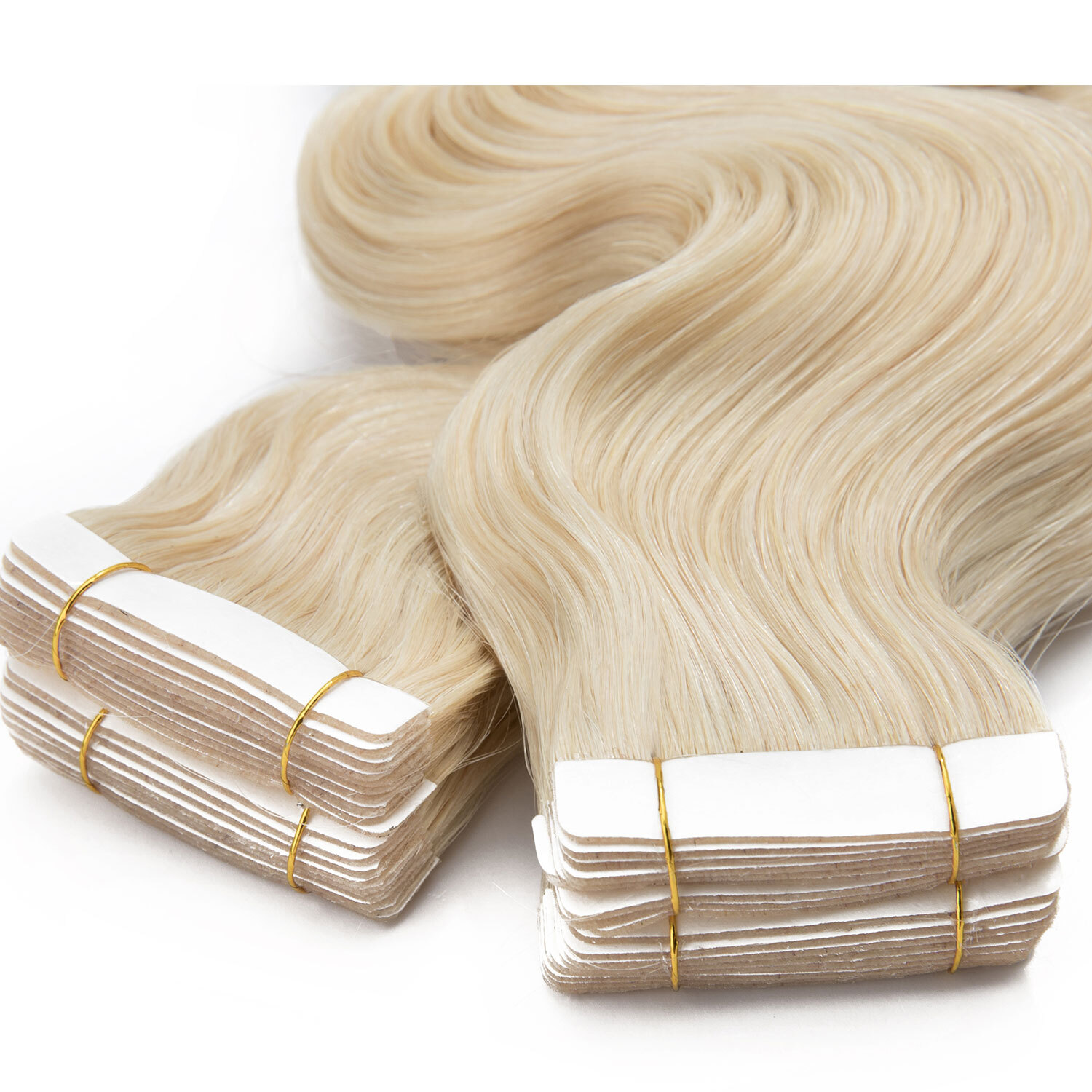 Tape in Hair Extensions 100% Remy Real Human Hair Skin Weft Black Brown Blonde S