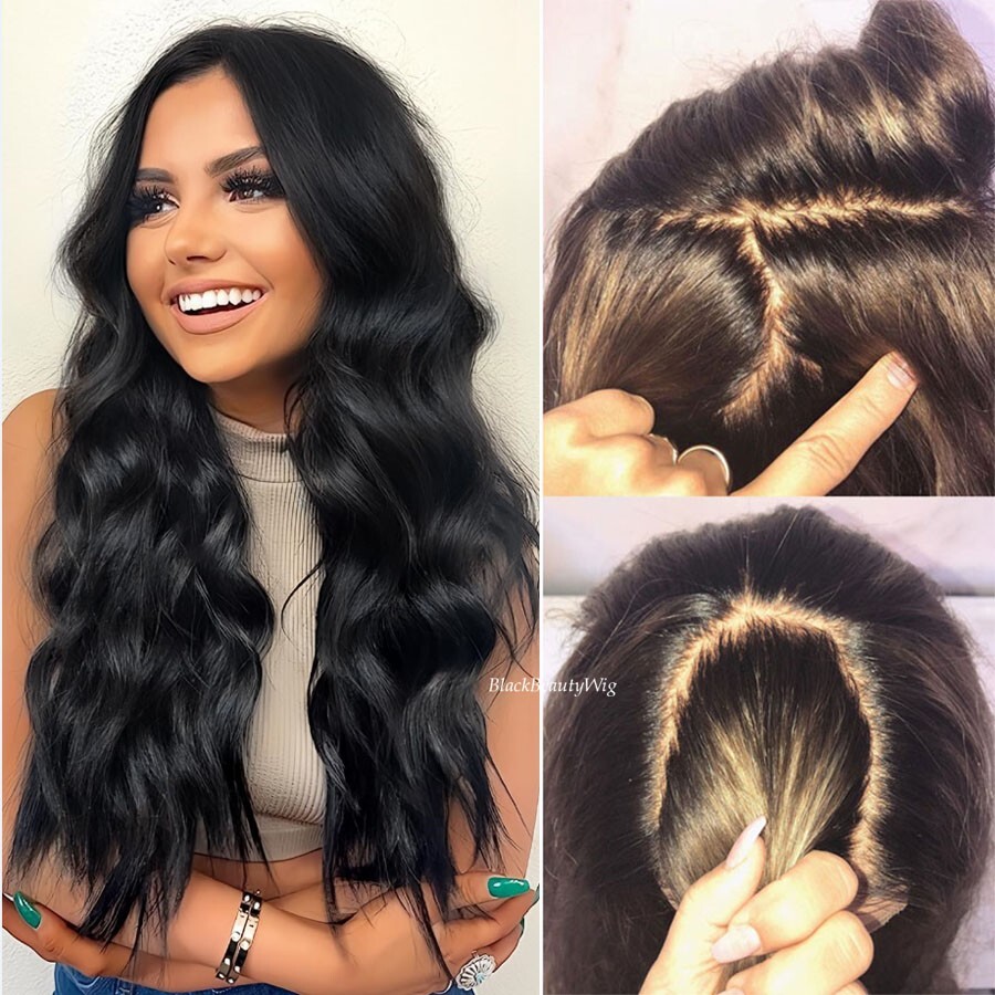 Loose Wavy 5×5 Silk Base Full Lace Human Hair Wig Glueless Silk Top Lace Wig