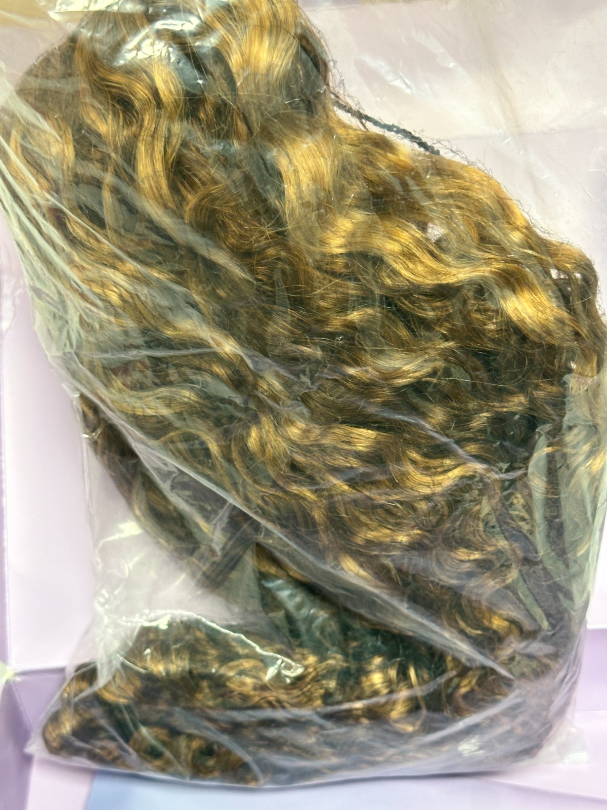 OQ Hair Brown Burmese Curly 24″ Hair Wig Women’s NEW