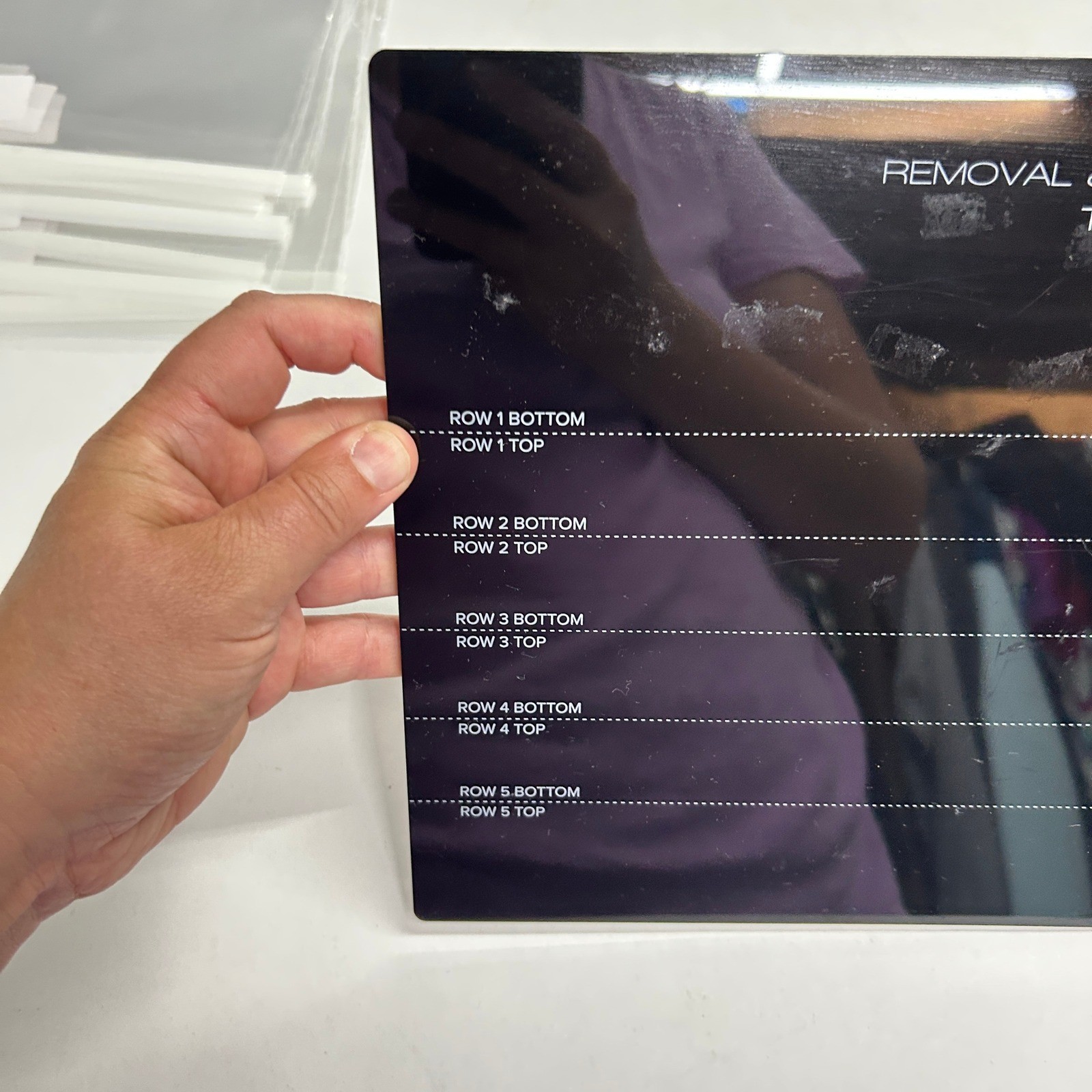 Hotheads Removal Reapplication Tablet Tape In Hair Extension Salon Tool Board