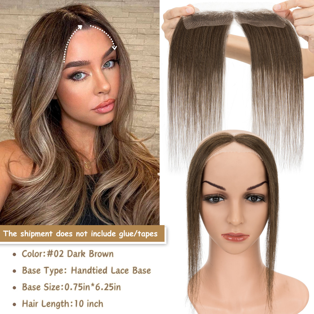 Human Hair Hairpiece Lace Front Topper Toupee Women’s Cover up Receding Hairline