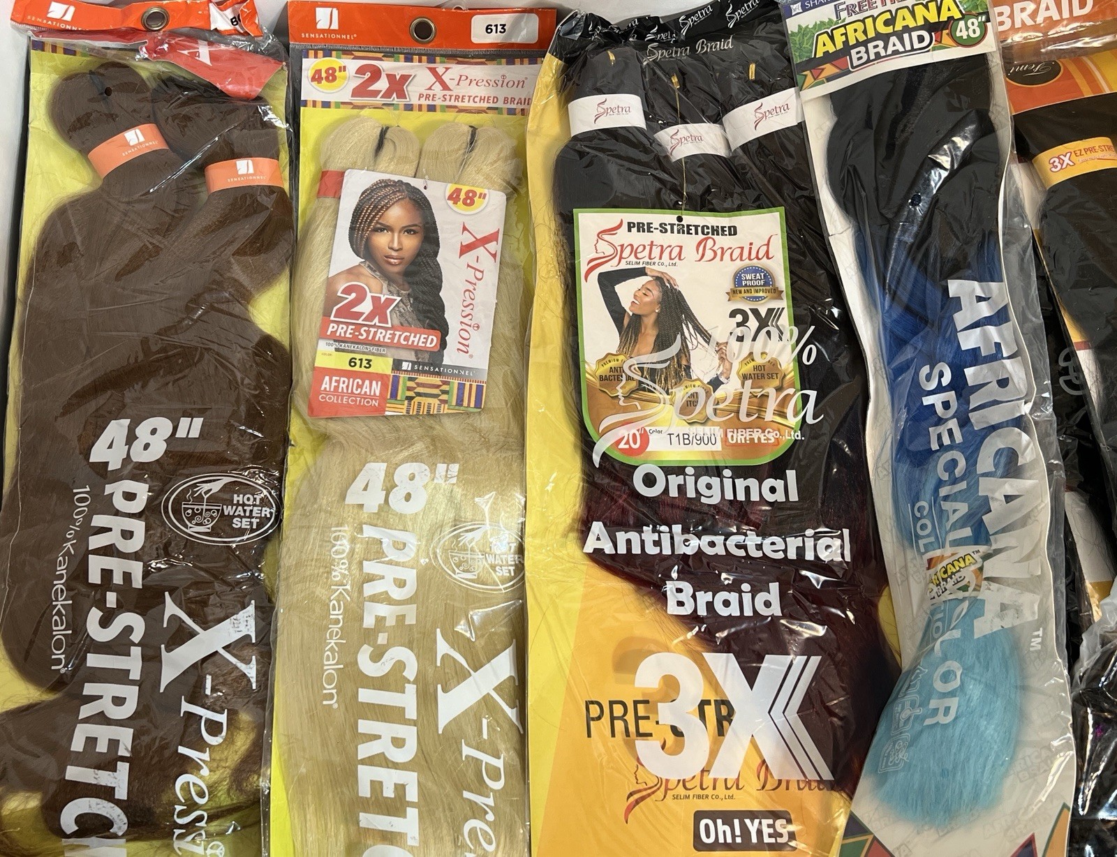 Huge Hair Extensions Lot 40+ Pcs Mixed Virgin Human Hair Crochet Braids Outre