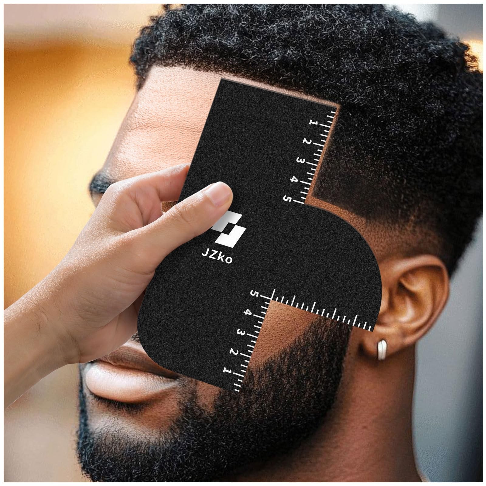 2Pcs Barber Accessories for Hairline Shaping, Enhancement Card for Barbers Reu