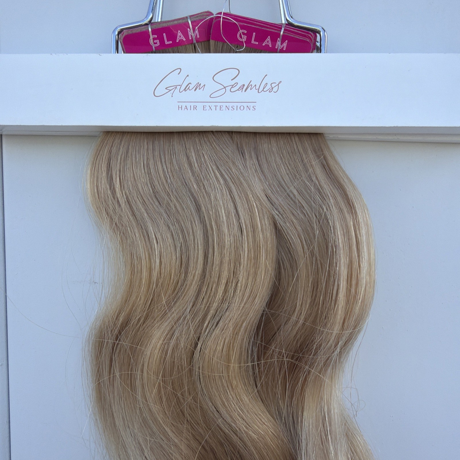 2x Glam Seamless 20” Body Wave Tape in Hair Extensions Dirty Blonde #12 NEW!