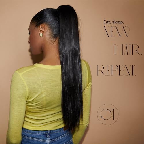 20″ Hairpiece Ponytail Clip On Extensions With blond mix #26T613A H151