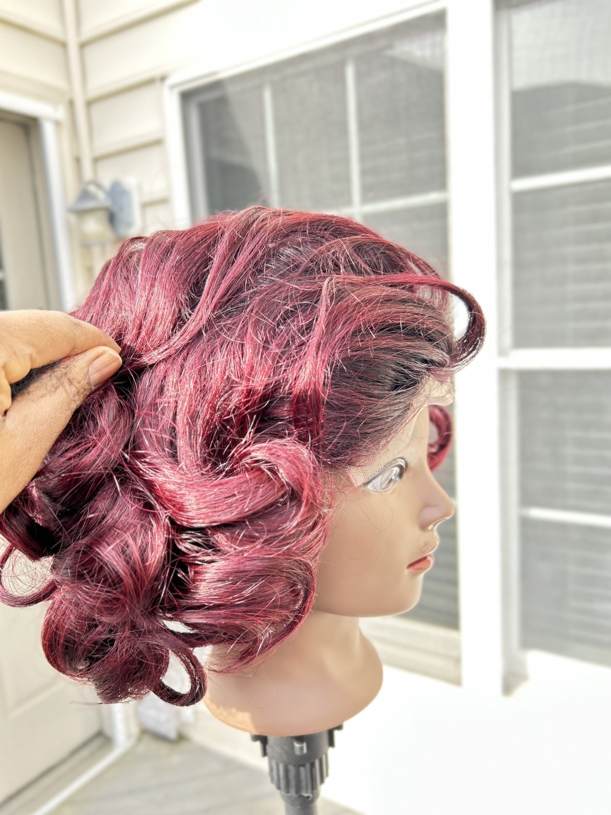 Bouncy Curl 200% Density. 10 Inches Vietnamese Hair. 100% Human