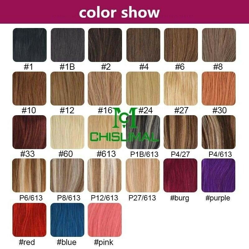 brown hair 10 to 28inch 6D Micro Human Hair Extensions Remy Hair 50g 100S 10Rows