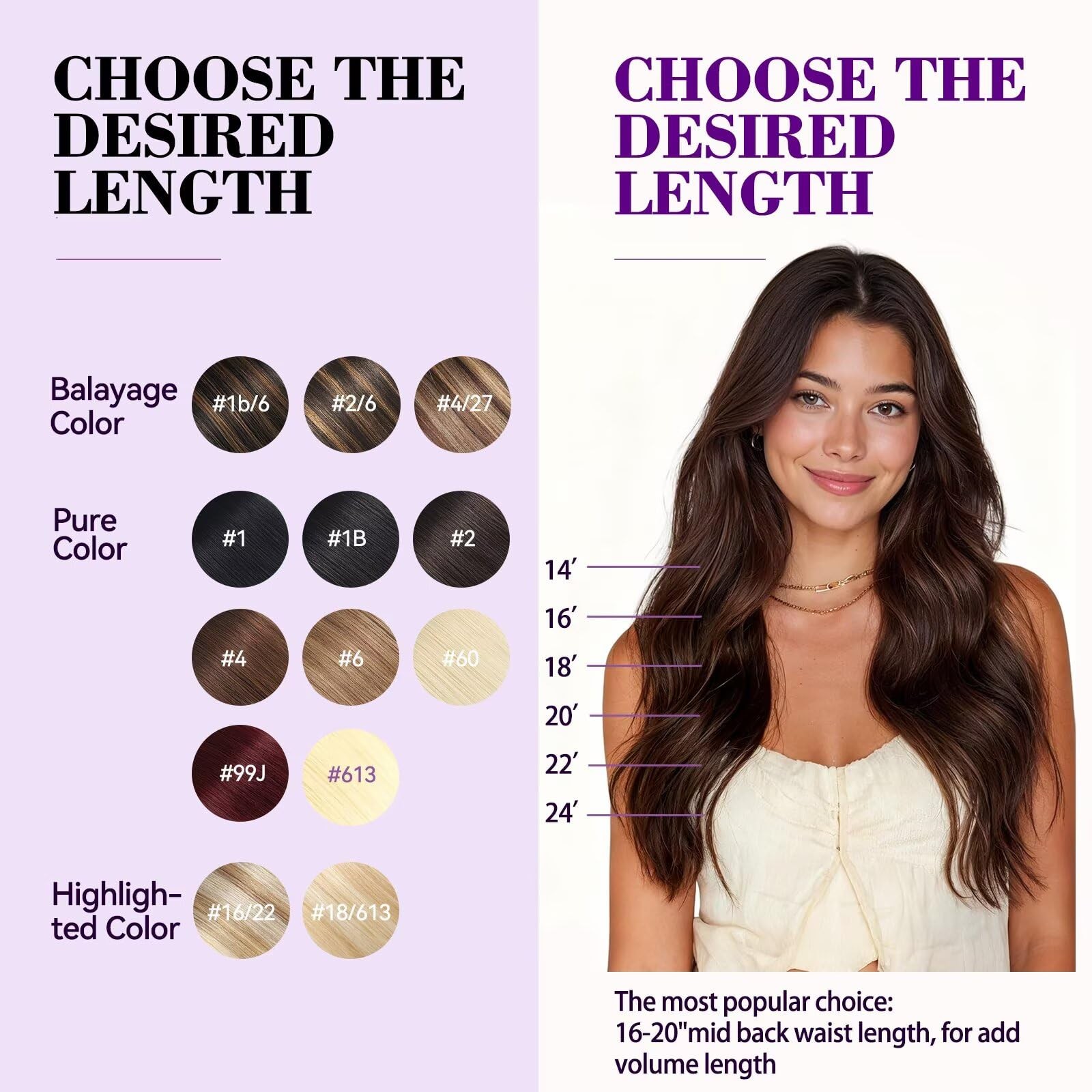 Clip in Hair Extensions Real Human Hair 18 inch 100g/3.6oz Straight Seamless …