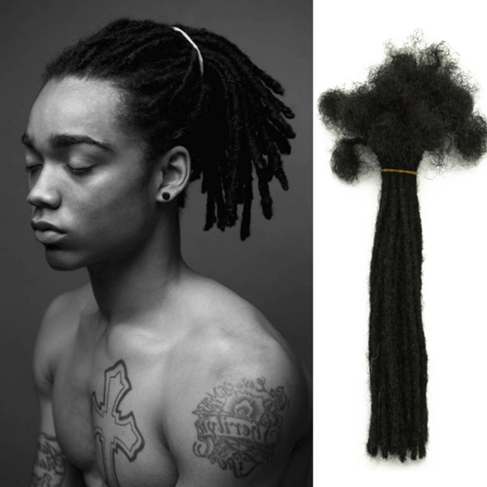 Human Hair Black Loc Extension Dreadlock Extension Natural Dreadlocks