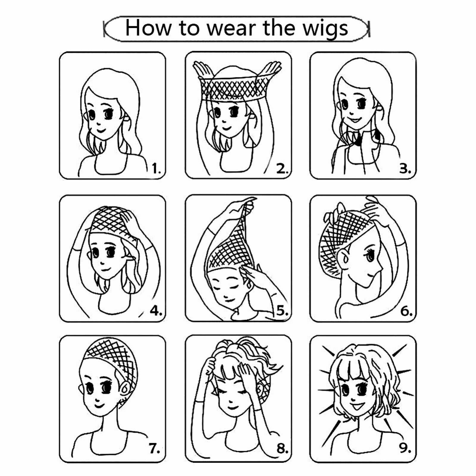 Hair Elastic Wig Cap Fishnet Liner Weaving Mesh Stocking Sleep Net Black
