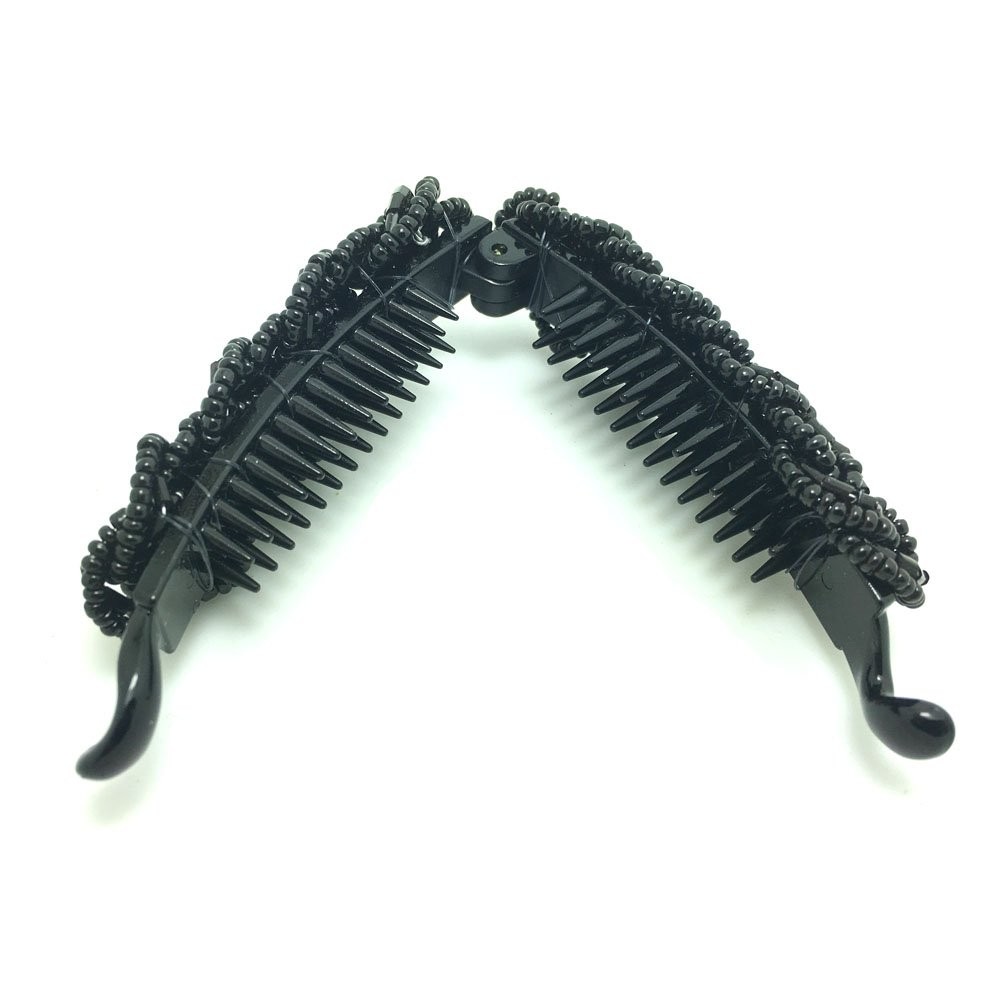 Meilliwish Noble Beautiful Lady Banana Hair 1 Count (Pack of 1), (3.2″)Black