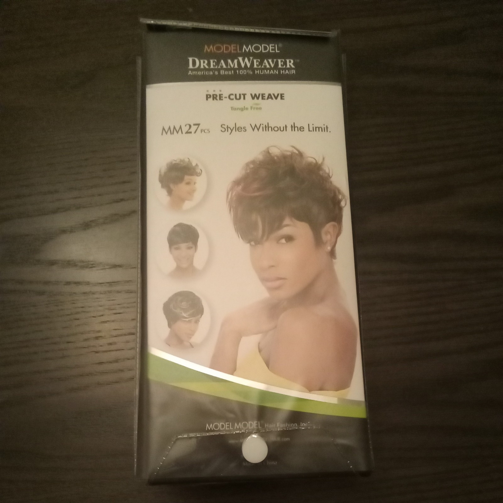Model Model DreamWeaver 100% Human Hair MM27 PCS Color 1 Pre- Cut Weave B3