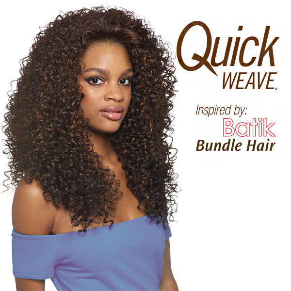 DOMINICAN CURLY BUNDLE HAIR – OUTRE BATIK QUICK WEAVE SYNTHETIC HALF WIG