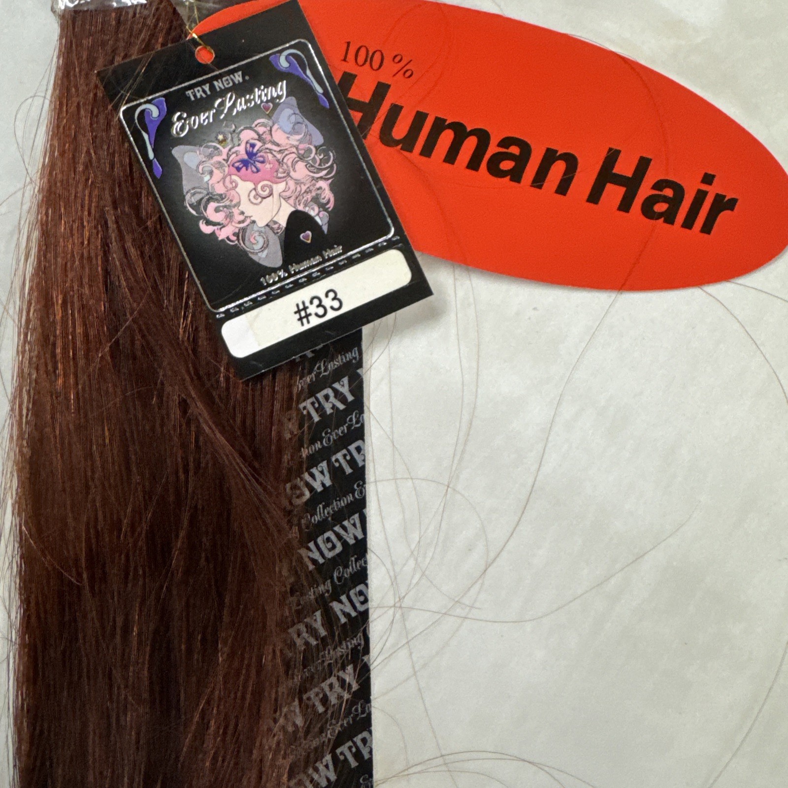 Ever Lasting Pre-bonded Keratin 100%Human Hair Extensions 20Strands # 33 Auburn