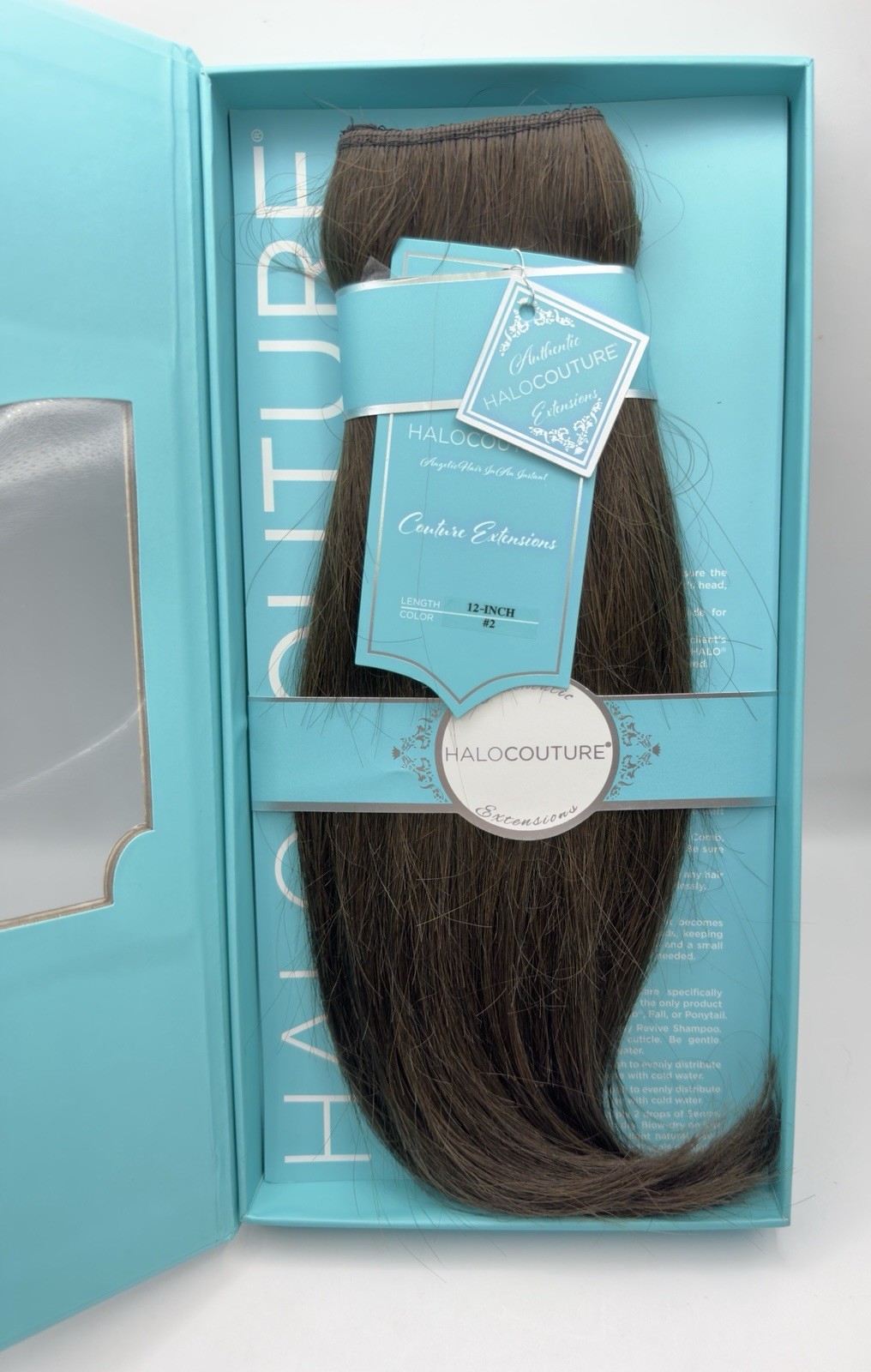 Authentic HALOCOUTURE The Original Halo® Hair Extensions – 12 Inch – Color #2