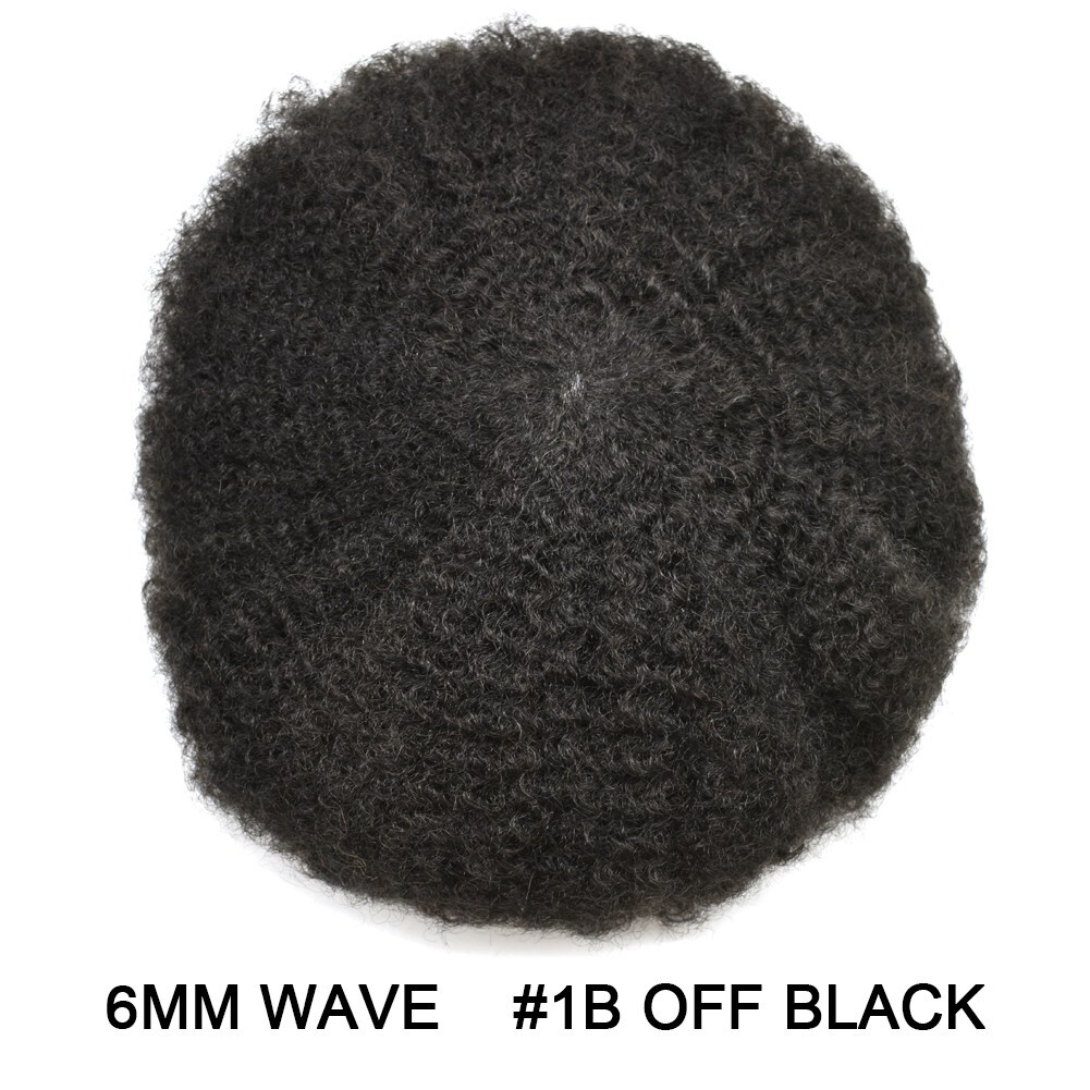 Hair Units for Black Men All Lace Afro Curly African American Toupee Hairpieces