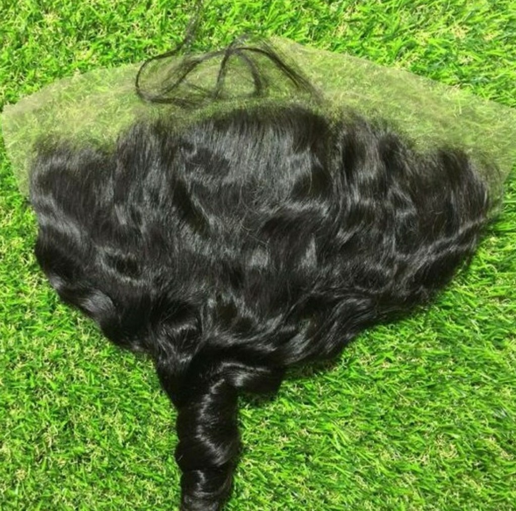 9A virgin spring curl hair complete bundle 14in 16in 18in + 14in frontal