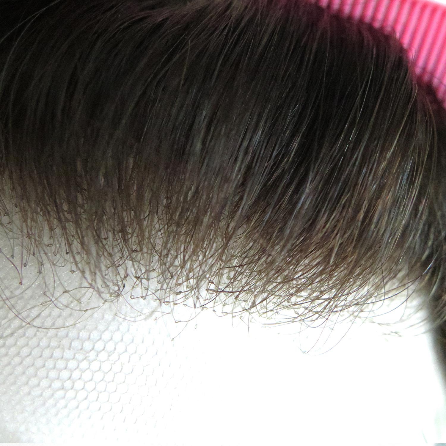 Toupee for Men Full French Lace Hair Replacement System Human Hairpieces #3