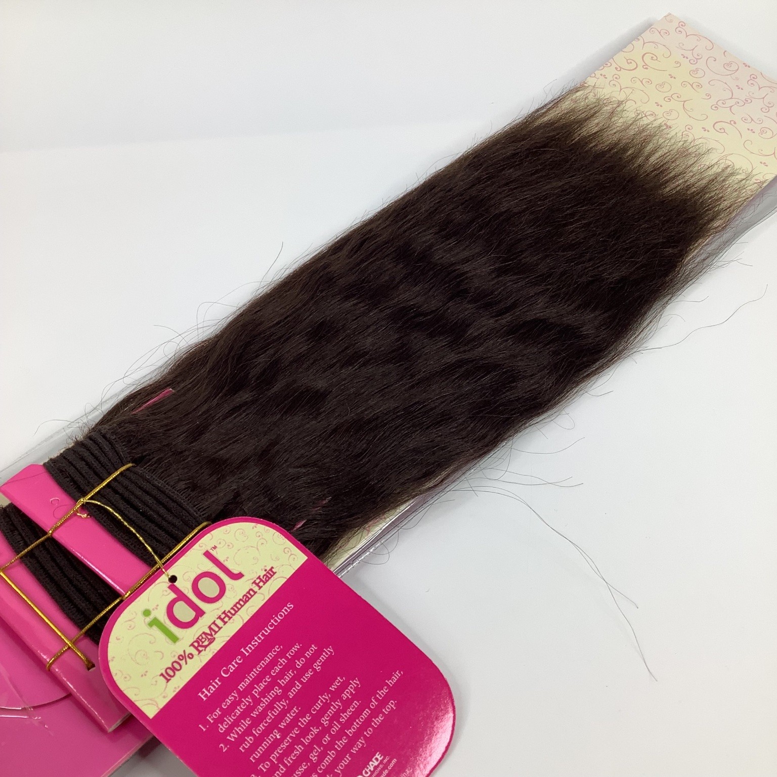 Idol Indian Remi Wet & Wavy 14 Inch Hair Extension Jerry Curl Color 2