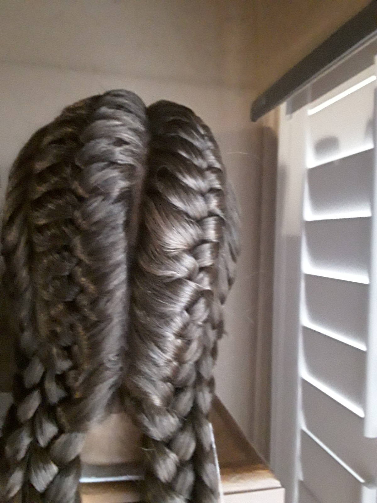 NewFreeShipping 28 Inch Lace Wig Quad Braided Dutch Easy To Install Baby Hairs