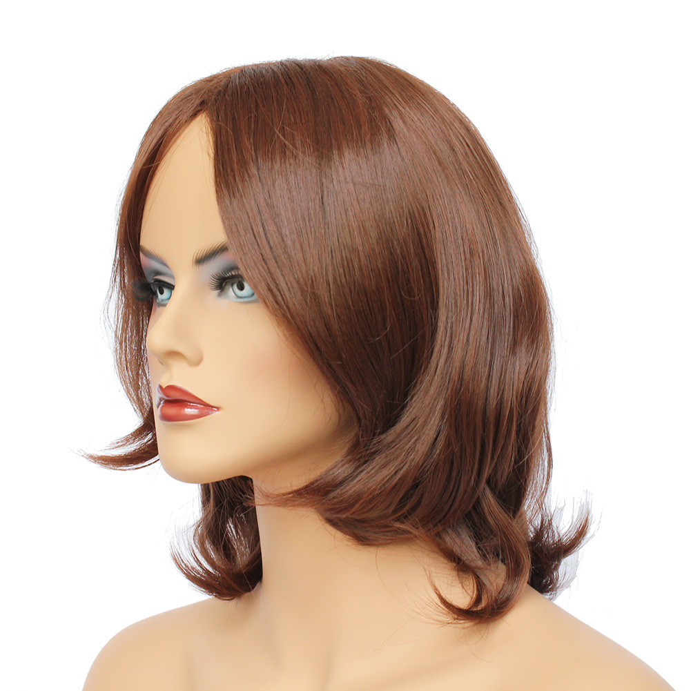 Classic Cap women Synthetic straight Short Copper Red full wig HengFeng SHL14