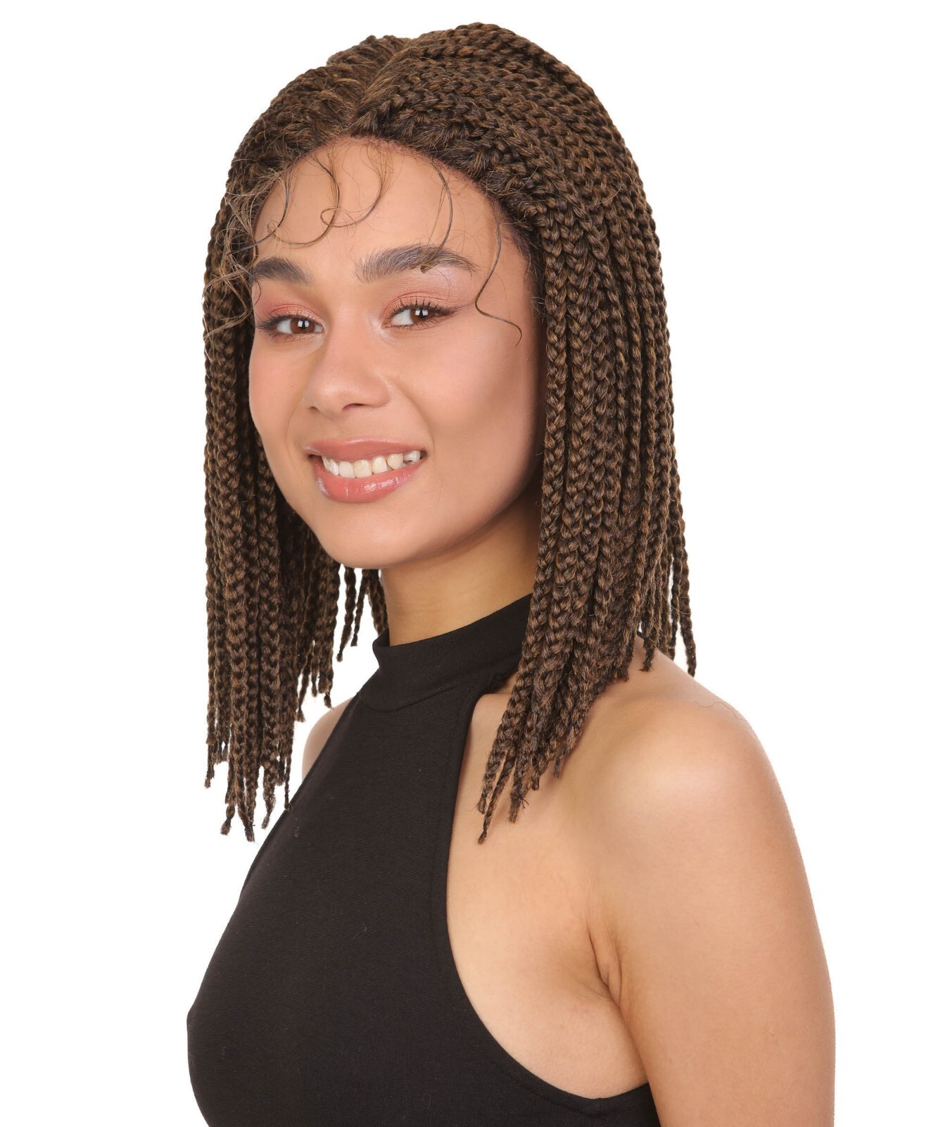 LUXLUXE Cece 14.5” HD Lace Front Braided Wig with Baby Hair, BLB-0154