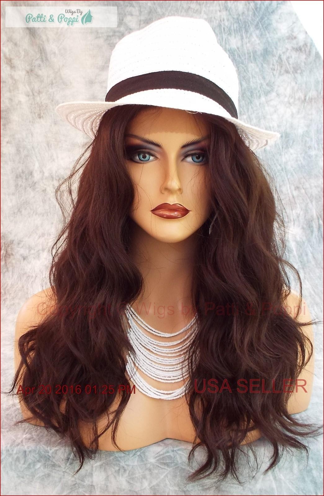LACE FRONT HAND TIED HEAT FRIENDLY EXQUISITE SENSUAL CLR #4 WIG USA SELLER *482