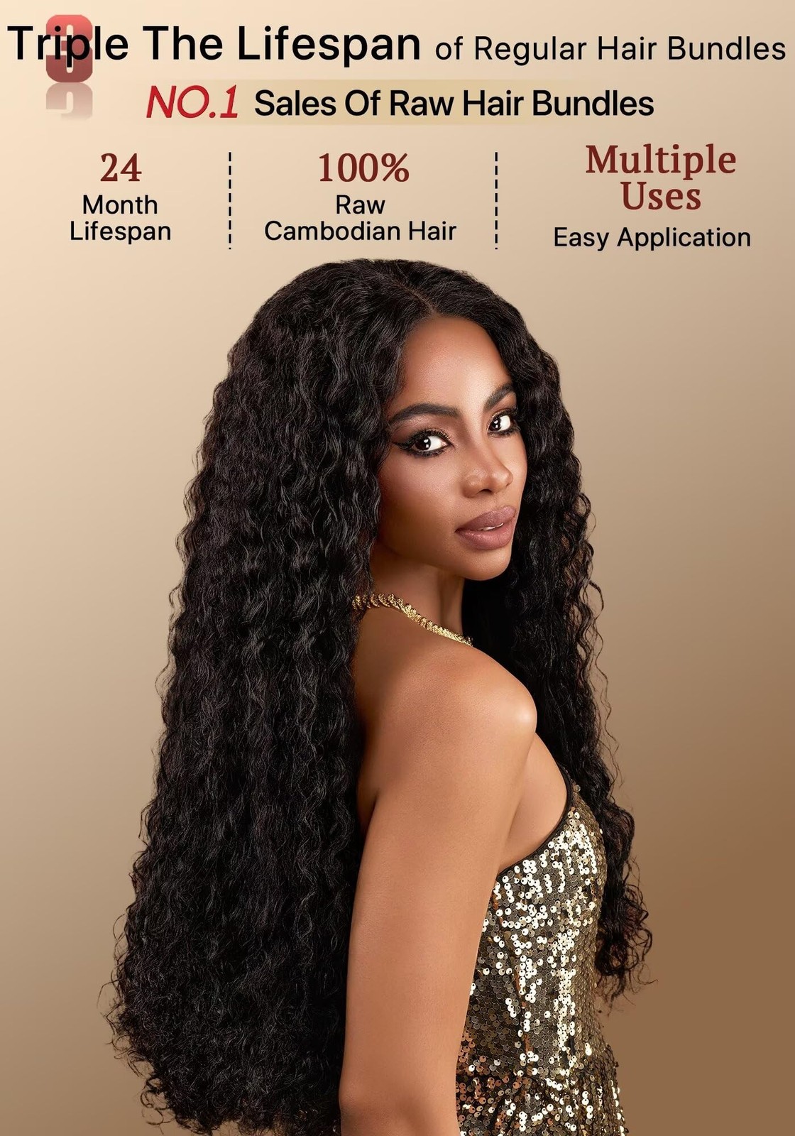 Triippy Water Wave Bundles Human Haircurly Single Bundle By 100 Raw Cambodian